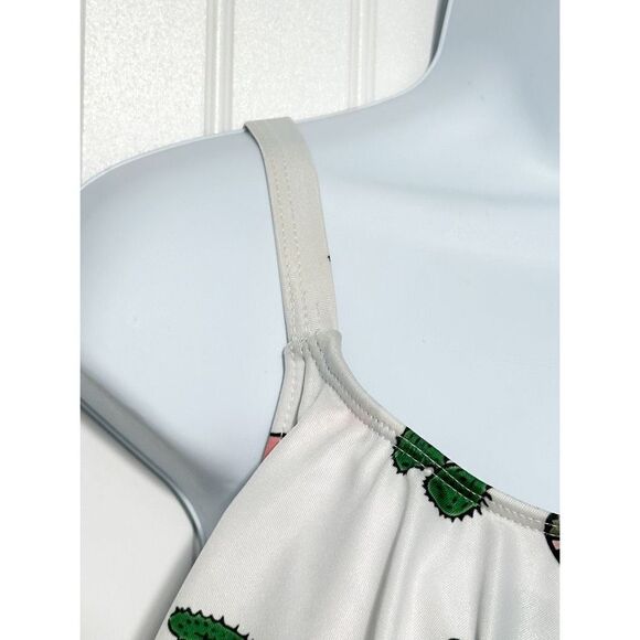 RoseGal Flounce Bikini Top Bundle 5 Tops Striped Cactus Red Turquoise Purple 1X - Picture 8 of 16